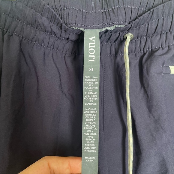 Vuori Dark Blue Women's Athletic Shorts - Picture 4 of 8